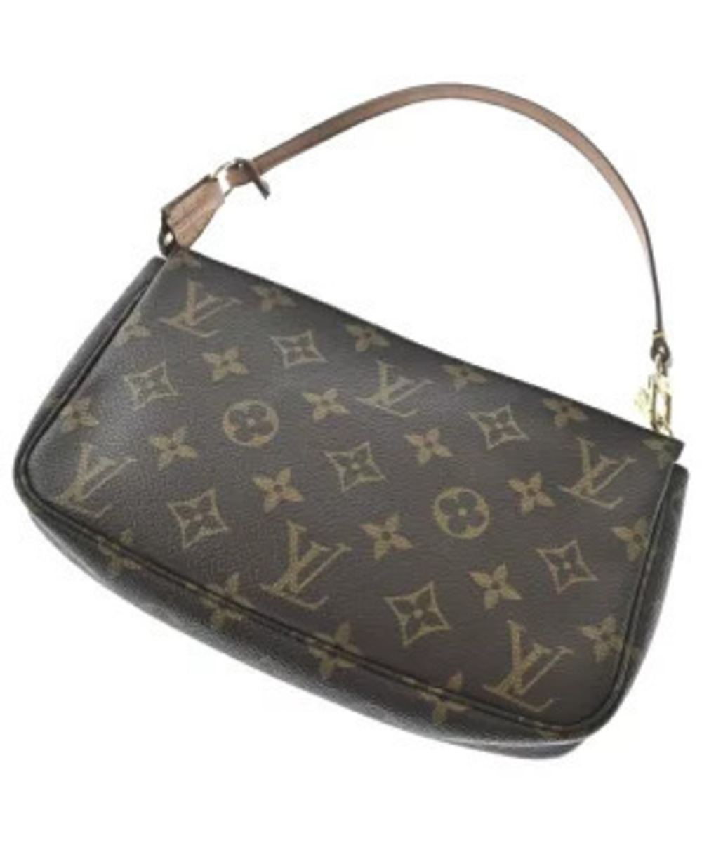 Louis Vuitton Brown over Beige All Pouch Cream Clutch Tan Cream